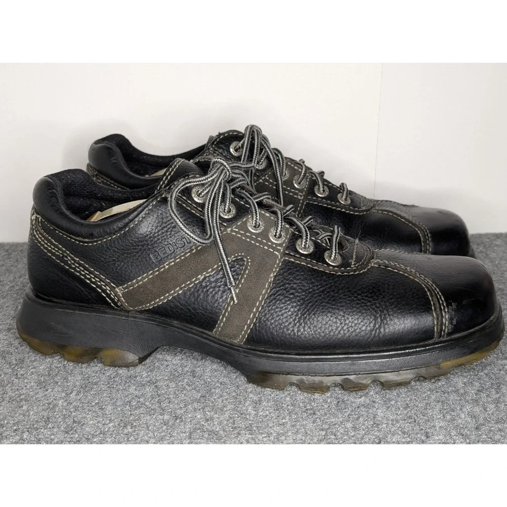Vtg Bed Stu The Next Step Black Leather Mens Shoes EU 46 Grunge Emo Quality Lace